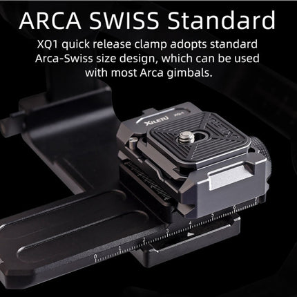 XILETU  PQ-38 Quick Release Plate Base Tripod Slider Mount Adapter, PQ-38 Quick Release Plate