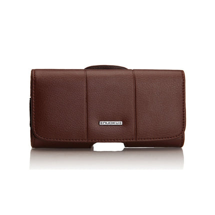 Nuoku Magnetic Flaps Leather Belt Case For Smart Phones, 15.5 x 7.5 x 2.5cm   5.8 Inch, 17.3 x 8 x 2.5cm  6.7 Inch