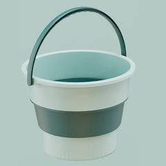 Medium 10L Folding Thickened Portable Plastic Bucket Outdoor Fishing Barrel Car Travel Wash Barrel, Medium 10L