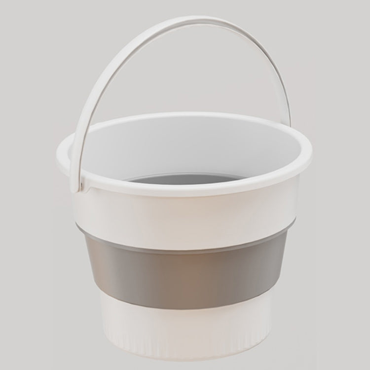 Medium 10L Folding Thickened Portable Plastic Bucket Outdoor Fishing Barrel Car Travel Wash Barrel, Medium 10L