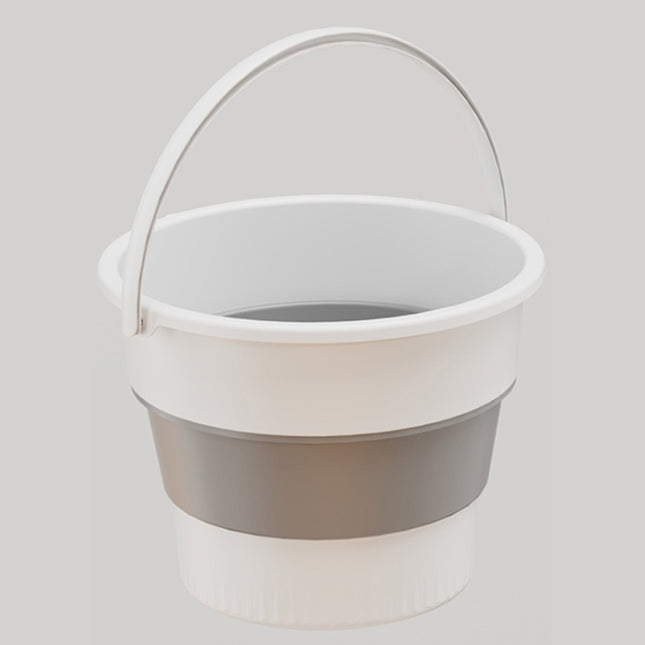 Medium 10L Folding Thickened Portable Plastic Bucket Outdoor Fishing Barrel Car Travel Wash Barrel, Medium 10L