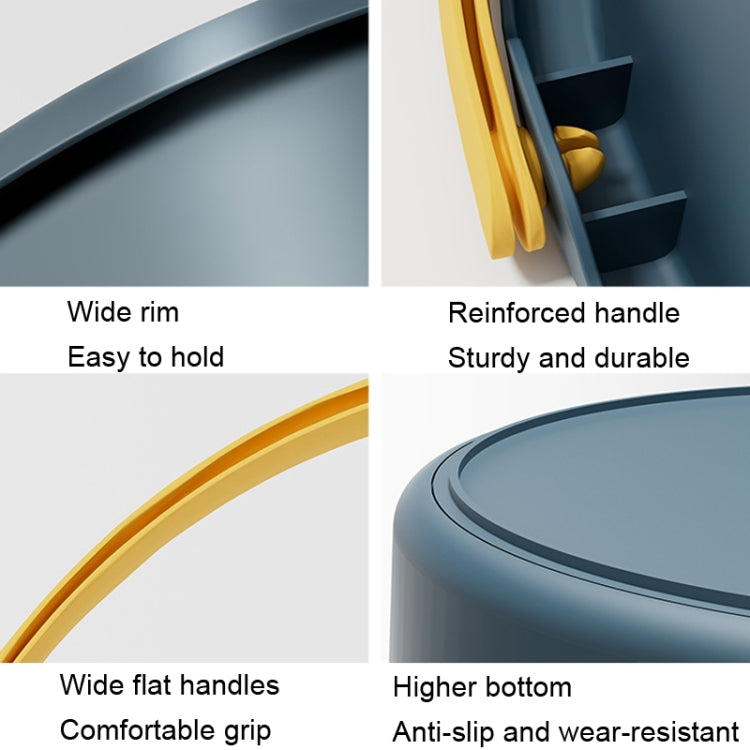Medium 10L Folding Thickened Portable Plastic Bucket Outdoor Fishing Barrel Car Travel Wash Barrel, Medium 10L