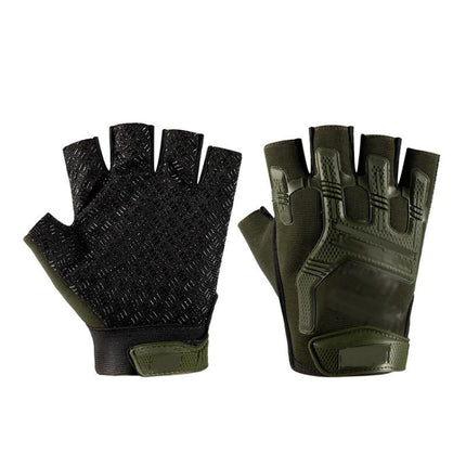 Outdoor Sports Non-slip Silicone Protective Half-finger Gloves, Free Code