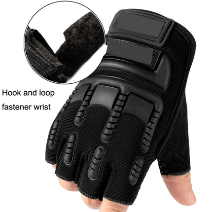 Outdoor Sports Non-slip Silicone Protective Half-finger Gloves, Free Code