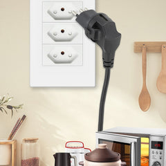 EU to Switzerland Convertible Plug With Ground Wire Travel Adaptor, With Shell