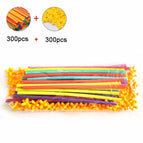 300pcs Pipe+300 Connectors