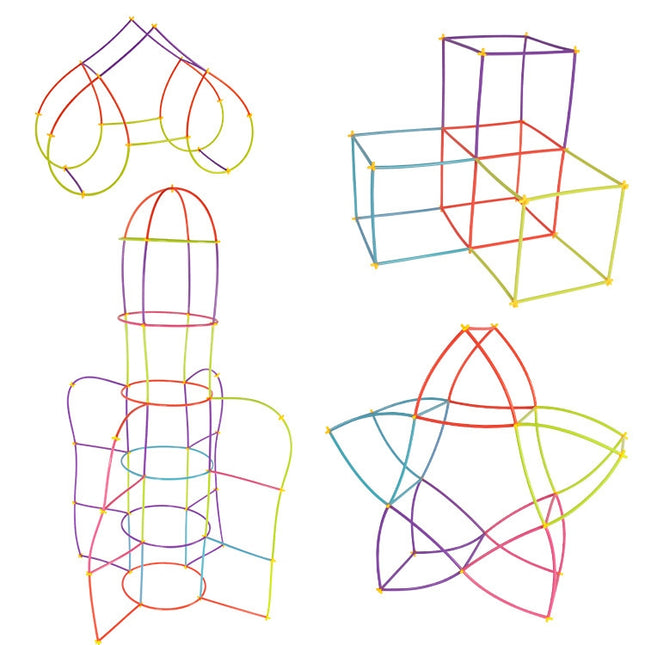 DIY Plastic 4D Straw Building Blocks Joint Funny Development Toys, 50pcs Pipe+50 Connectors, 100pcs Pipe+50 Connectors, 100pcs Pipe+100 connectors, 150pcs Pipe+150 connectors, 200pcs Pipe+200 Connectors, 250pcs Pipe+250 Connectors����������������������...