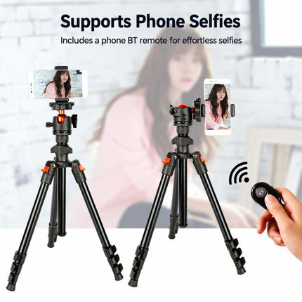 DSLR Tripod Photography Stand Portable Cell Phone Micro SLR Tripod, K268+KJ36