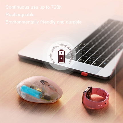 Inphic M8 Kabellose Maus, Aufladen, leise, für Büro und Zuhause, 2,4 G USB-Maus, M8 (Milchtee), M8 (lila)