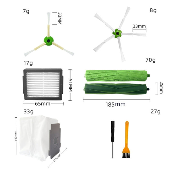 For iRobot I7/J7/E5/E6/I3 Robot Vacuum Replacement Accessories