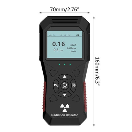 FY803 X-Ray Radiation Meter Alpha Beta Gamma Humidity Nuclear Radiation Detector Rechargeable Real-Time Graph Geiger