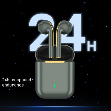 J18 Bluetooth 5.0 TWS In-Ear Wireless Earphones Long Battery Life Headphones, J18 (Blue)
