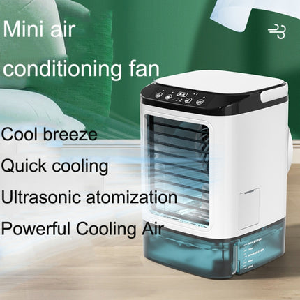 Desktop Mini Kaltluftventilator Luftbefeuchter für Zuhause Dual Spray Klimaanlage Ventilator, Ohne Stecker, Mit CN Stecker