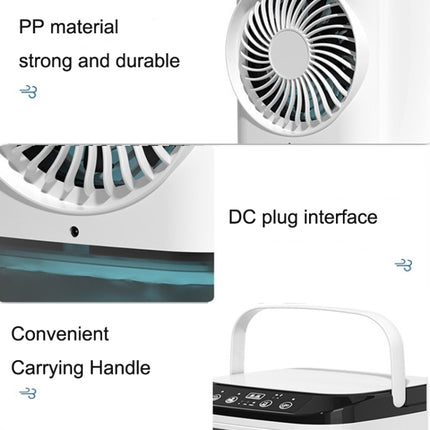 Desktop Mini Kaltluftventilator Luftbefeuchter für Zuhause Dual Spray Klimaanlage Ventilator, Ohne Stecker, Mit CN Stecker