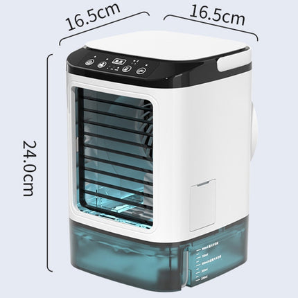 Desktop Mini Kaltluftventilator Luftbefeuchter für Zuhause Dual Spray Klimaanlage Ventilator, Ohne Stecker, Mit CN Stecker