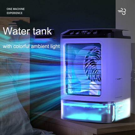 Desktop Mini Kaltluftventilator Luftbefeuchter für Zuhause Dual Spray Klimaanlage Ventilator, Ohne Stecker, Mit CN Stecker