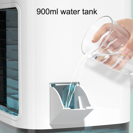 Desktop Mini Kaltluftventilator Luftbefeuchter für Zuhause Dual Spray Klimaanlage Ventilator, Ohne Stecker, Mit CN Stecker