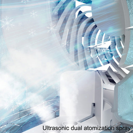 Desktop Mini Kaltluftventilator Luftbefeuchter für Zuhause Dual Spray Klimaanlage Ventilator, Ohne Stecker, Mit CN Stecker