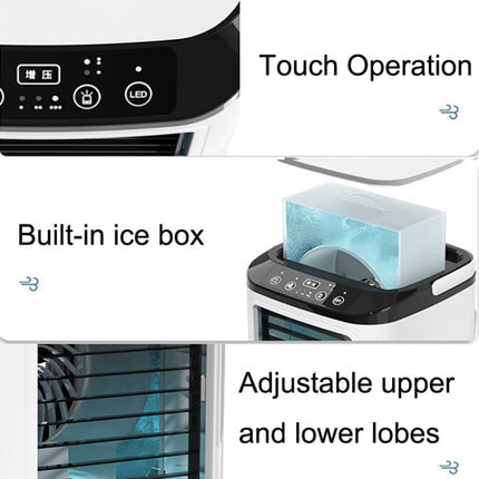 Desktop Mini Kaltluftventilator Luftbefeuchter für Zuhause Dual Spray Klimaanlage Ventilator, Ohne Stecker, Mit CN Stecker