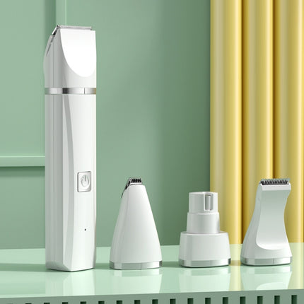 Pet Shaver Cat Dog Paw Hair Clipper Electric Fader, 2 in 1 Green, 3 in 1 Green, 4 in 1 Green, 2 in 1 White, 3 in 1 White, 4 in 1 White