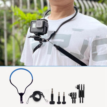 TUYU Camera Neck Holder Mobile Phone Chest Strap Mount  For Video Shooting//POV, Standard (Black), Standard (Blue), With Phone Clip (Black), With Phone Clip (Blue), Vertical Shooting (Black), Vertical Shooting (Blue), Vertical +Phone Clip (Black)������...