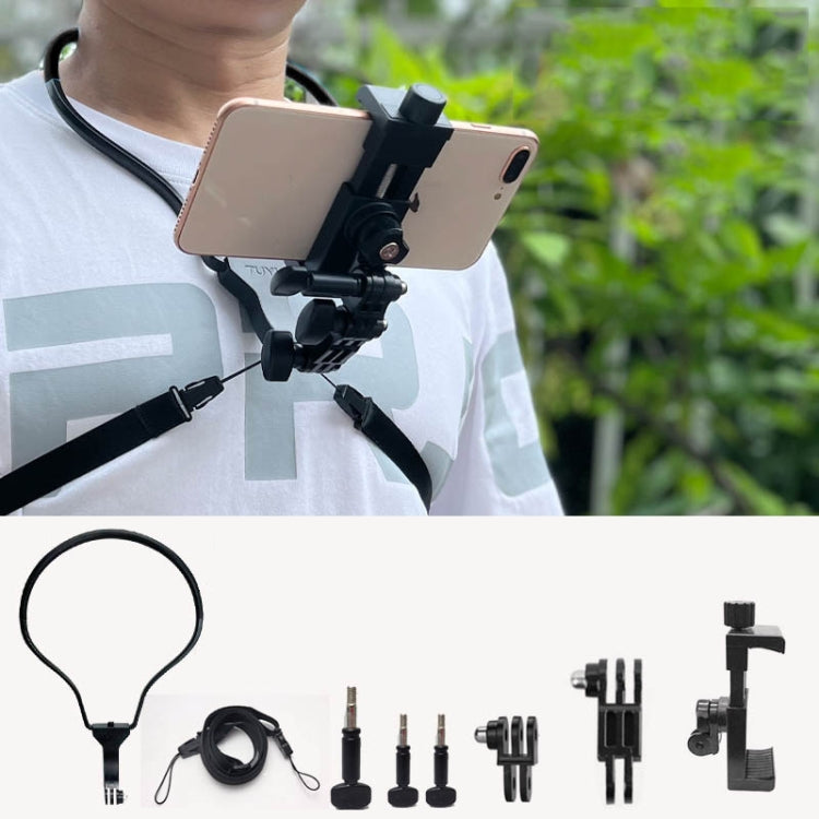 TUYU Camera Neck Holder Mobile Phone Chest Strap Mount  For Video Shooting//POV, Standard (Black), Standard (Blue), With Phone Clip (Black), With Phone Clip (Blue), Vertical Shooting (Black), Vertical Shooting (Blue), Vertical +Phone Clip (Black)������...