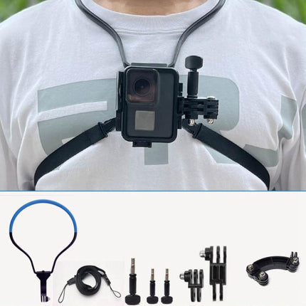 TUYU Camera Neck Holder Mobile Phone Chest Strap Mount  For Video Shooting//POV, Standard (Black), Standard (Blue), With Phone Clip (Black), With Phone Clip (Blue), Vertical Shooting (Black), Vertical Shooting (Blue), Vertical +Phone Clip (Black)������...