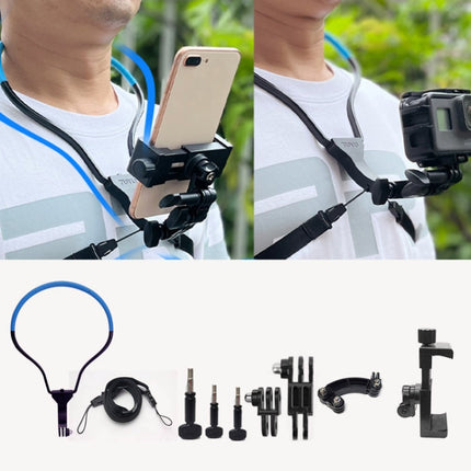 TUYU Camera Neck Holder Mobile Phone Chest Strap Mount  For Video Shooting//POV, Standard (Black), Standard (Blue), With Phone Clip (Black), With Phone Clip (Blue), Vertical Shooting (Black), Vertical Shooting (Blue), Vertical +Phone Clip (Black)������...