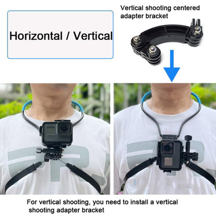 TUYU Camera Neck Holder Mobile Phone Chest Strap Mount  For Video Shooting//POV, Standard (Black), Standard (Blue), With Phone Clip (Black), With Phone Clip (Blue), Vertical Shooting (Black), Vertical Shooting (Blue), Vertical +Phone Clip (Black)������...