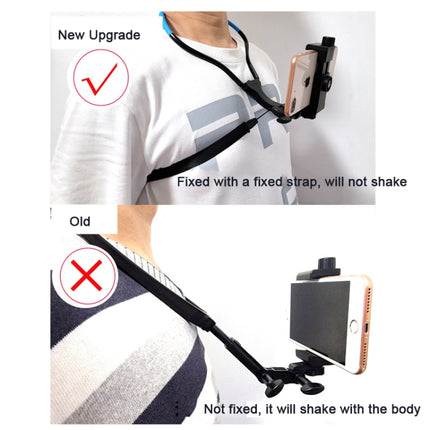 TUYU Camera Neck Holder Mobile Phone Chest Strap Mount  For Video Shooting//POV, Standard (Black), Standard (Blue), With Phone Clip (Black), With Phone Clip (Blue), Vertical Shooting (Black), Vertical Shooting (Blue), Vertical +Phone Clip (Black)      ...