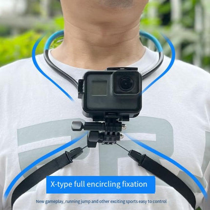 TUYU Camera Neck Holder Mobile Phone Chest Strap Mount  For Video Shooting//POV, Standard (Black), Standard (Blue), With Phone Clip (Black), With Phone Clip (Blue), Vertical Shooting (Black), Vertical Shooting (Blue), Vertical +Phone Clip (Black)������...