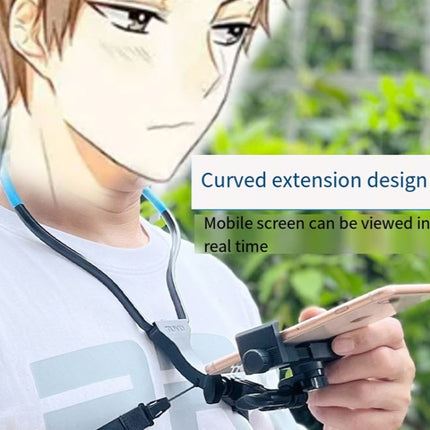 TUYU Camera Neck Holder Mobile Phone Chest Strap Mount  For Video Shooting//POV, Standard (Black), Standard (Blue), With Phone Clip (Black), With Phone Clip (Blue), Vertical Shooting (Black), Vertical Shooting (Blue), Vertical +Phone Clip (Black)������...