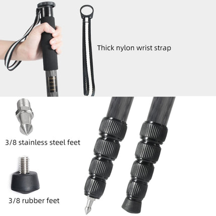 Carbon Fiber DSLR Camera Monopod Mountaineering Stick Photography Selfie Holder