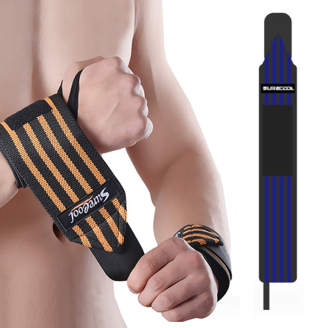 SURECOOL 50x8cm Sports Wrist Wraps Weightlifting Equipment Training Straps