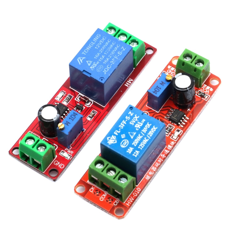 NE555 Time Relay Shield Timing Relay Timer Control Switch Car Relays, 5V, 12V