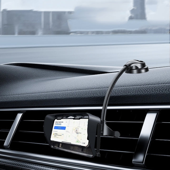 Car Suction Cup Dashboard Mobile Phone Holder with Sun Visor Folding Rotating Car Mount, Joint Model, Hose Model