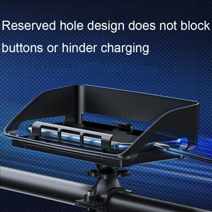 Rotatable Bicycle and Motorcycle Anti-shake Fixed Mobile Phone Holder with Sun Visor, Classic Model, Universal Model