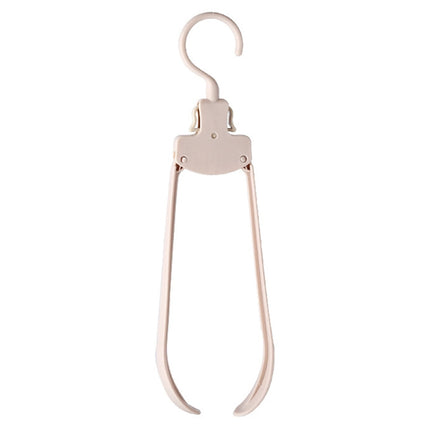 Plastic Travel Folding Hanger Portable Clothes Wide Shoulder Traceless Drying Rack