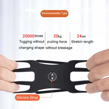 3 In 1 Four Jaws Detachable Swivel Arm Wrist Strap Bicycle Holder For 4.5-6.5 inch Phones