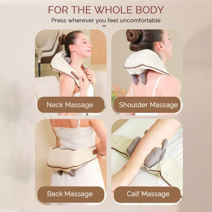 Electric Neck And Shoulder Massager Shiatsu Back Neck Massager With Heat