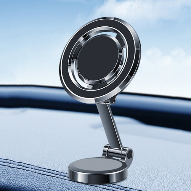 Dashboard Magnetic Navigation Foldable Universal Car Phone Holder, Y82 Black, Y82 Silver