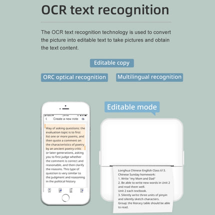 X6 200DPI Student Homework Printer Bluetooth Inkless Pocket Printer, Pink Printer Paper x1, White Printing Paper x1, Pink Printing Paper x5, White Printing Paper x5, Pink Sicker x5, White Sticker x5, Pink 5 Printer Paper+5 Stickers                     ...