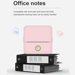 X6 200DPI Student Homework Printer Bluetooth Inkless Pocket Printer, Pink Printer Paper x1, White Printing Paper x1, Pink Printing Paper x5, White Printing Paper x5, Pink Sicker x5, White Sticker x5, Pink 5 Printer Paper+5 Stickers