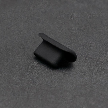 8 Pin Phone Dust Plug Silicone Charging Port Plug, 8 Pin (Black), 8 Pin (Transparent)