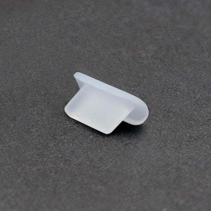 8 Pin Phone Dust Plug Silicone Charging Port Plug, 8 Pin (Black), 8 Pin (Transparent)