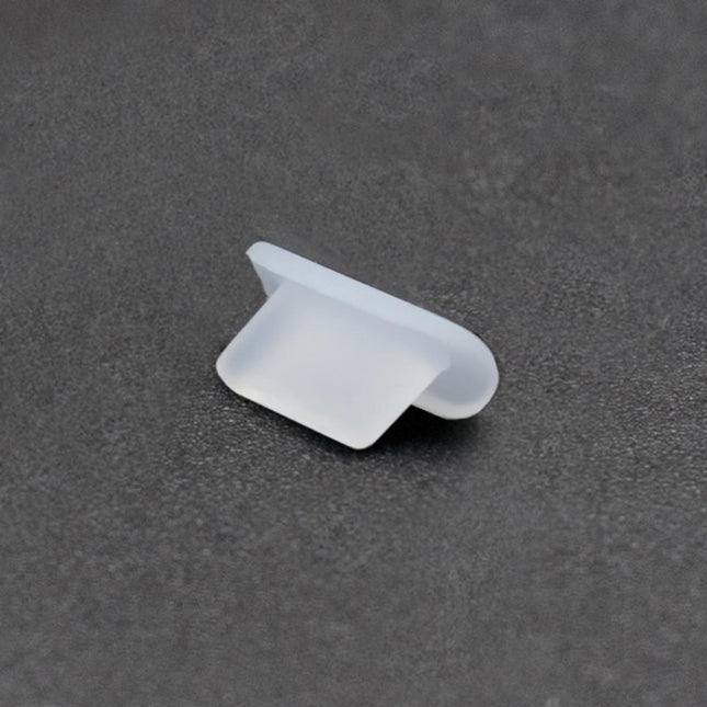 8 Pin Phone Dust Plug Silicone Charging Port Plug, 8 Pin (Black), 8 Pin (Transparent)