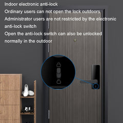 C89 Smart Fingerprint Password Lock Home Indoor Door TUYA System Lock, C89 Black, C89 Silver