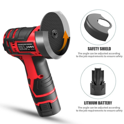 HILDA 12V 3 Inch Li-Ion Angle Grinder Home Cutting And Sanding Machine, EU Plug, Plastic Package With 1 Battery, Carton Package With 1 Battery, Plastic Package With 2 Battery, Carton Package With 2 Battery