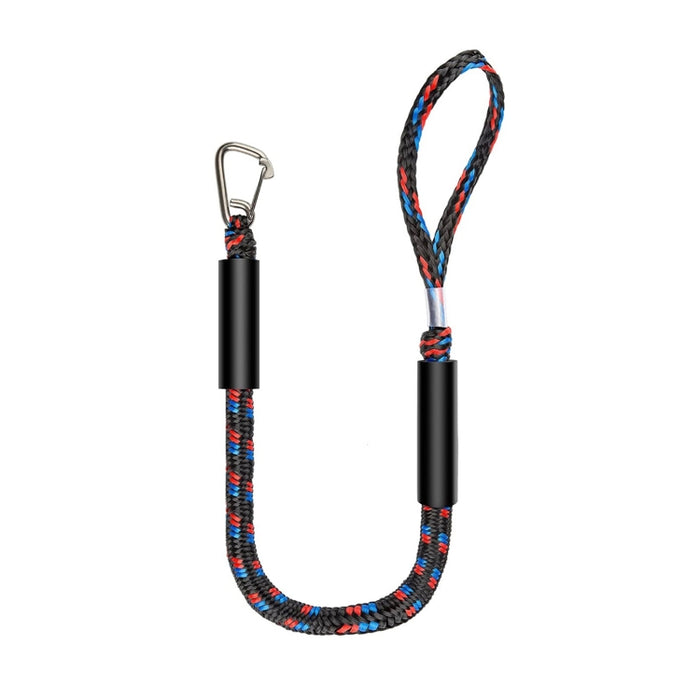 Pier Stainless Steel Clamp Boat Rope Accessories PWC Built-In Buffer Kayak Mooring Cable, Black, Black Blue Red, Blue White Black