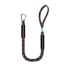 Pier Stainless Steel Clamp Boat Rope Accessories PWC Built-In Buffer Kayak Mooring Cable, Black, Black Blue Red, Blue White Black